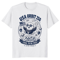 Cartoon Patriotic Eagle Flag Graphic T-Shirt