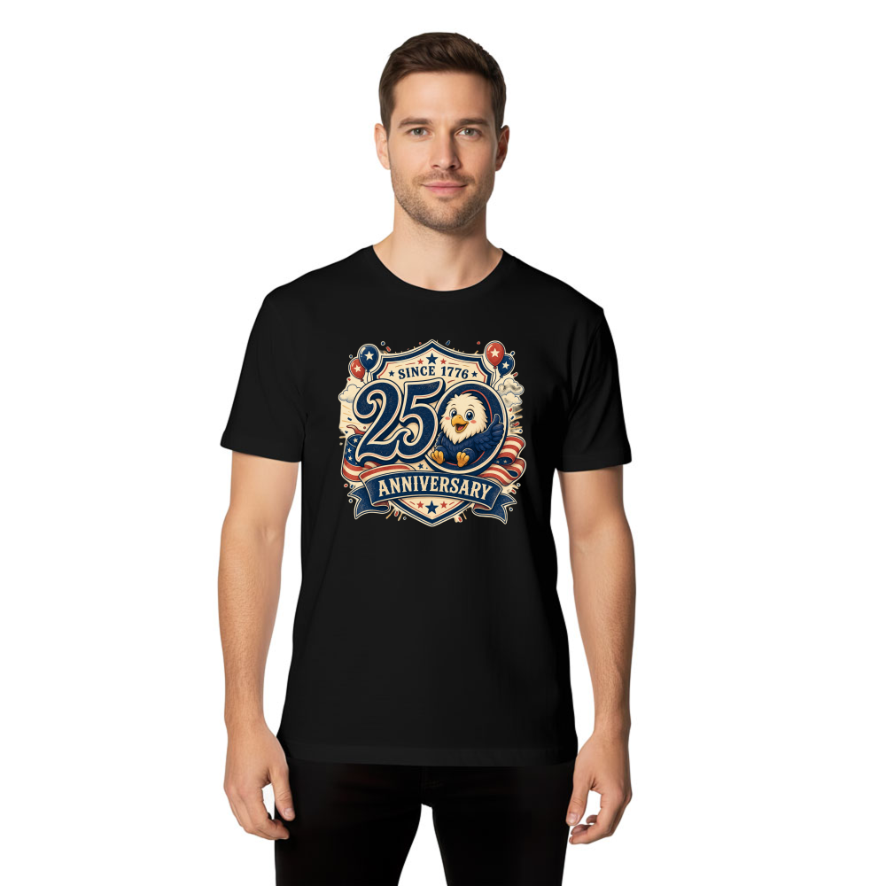 Cute Cartoon Eagles Graphic T-Shirt
