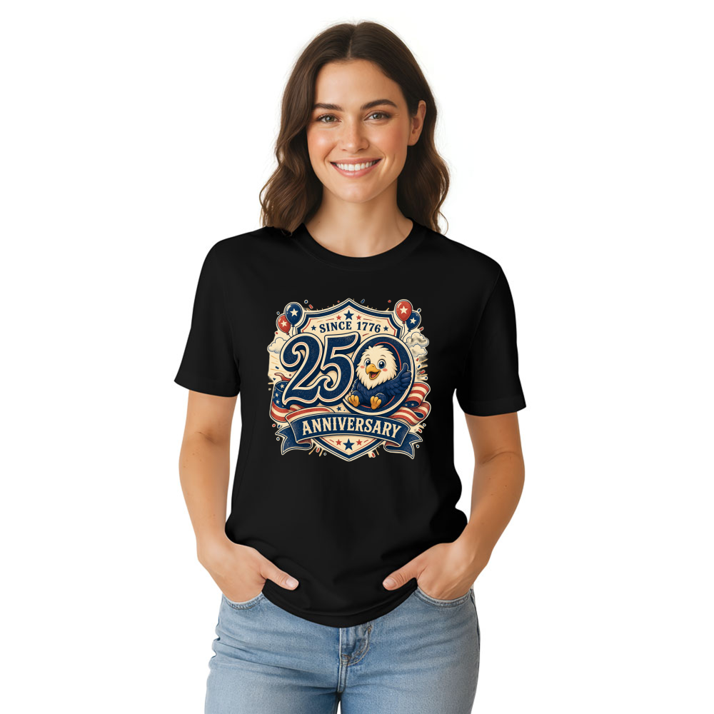 Cute Cartoon Eagles Graphic T-Shirt