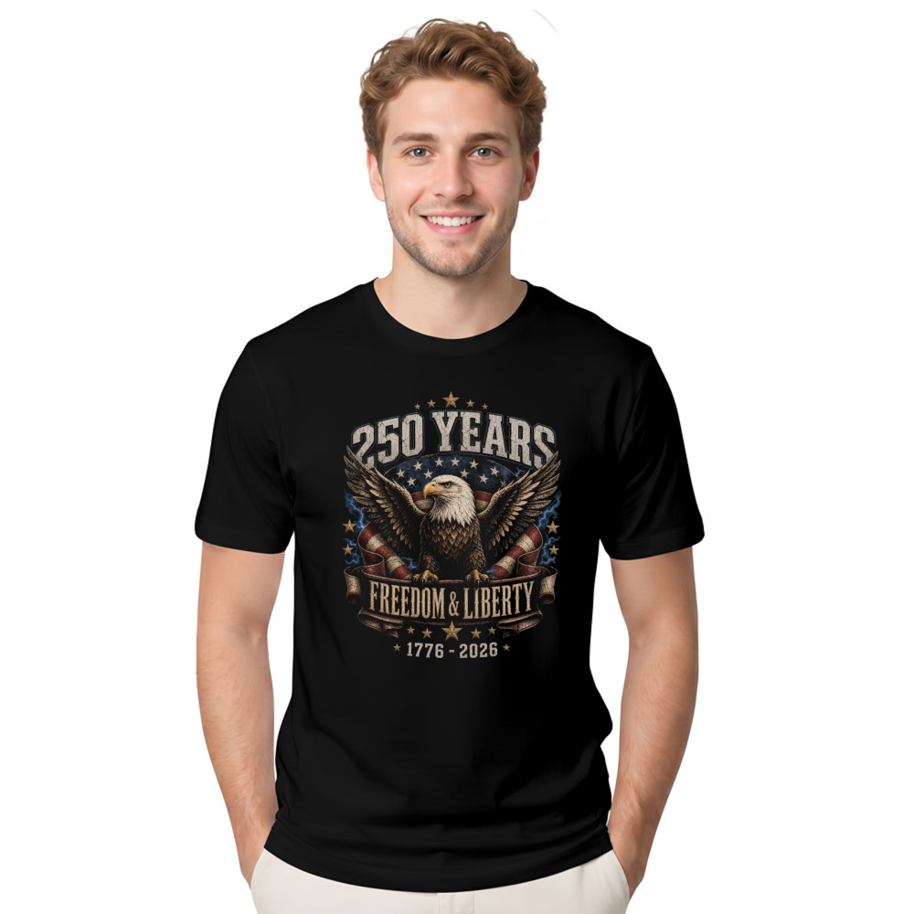 Patriotic Cool Eagles Graphic T-Shirt