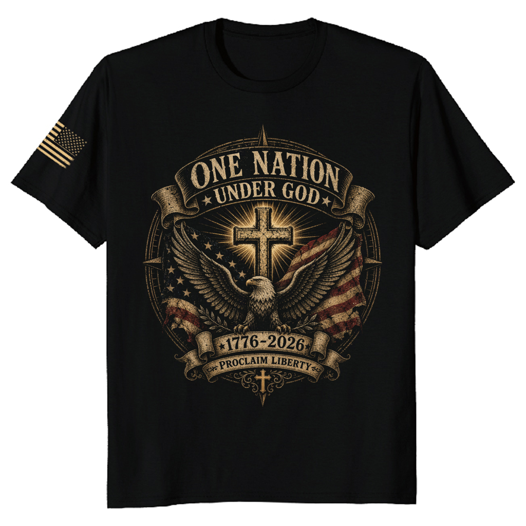 Patriotic Cross Graphic T-Shirt