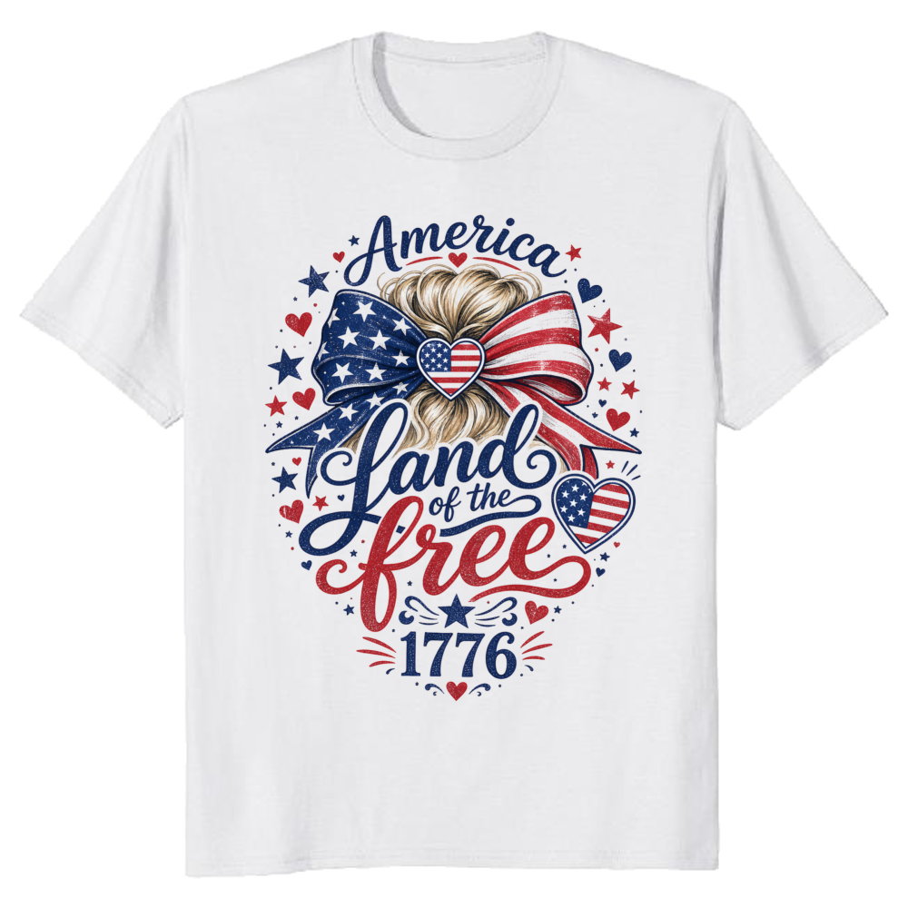 Girly Patriotic Celebration Graphic T-Shirt
