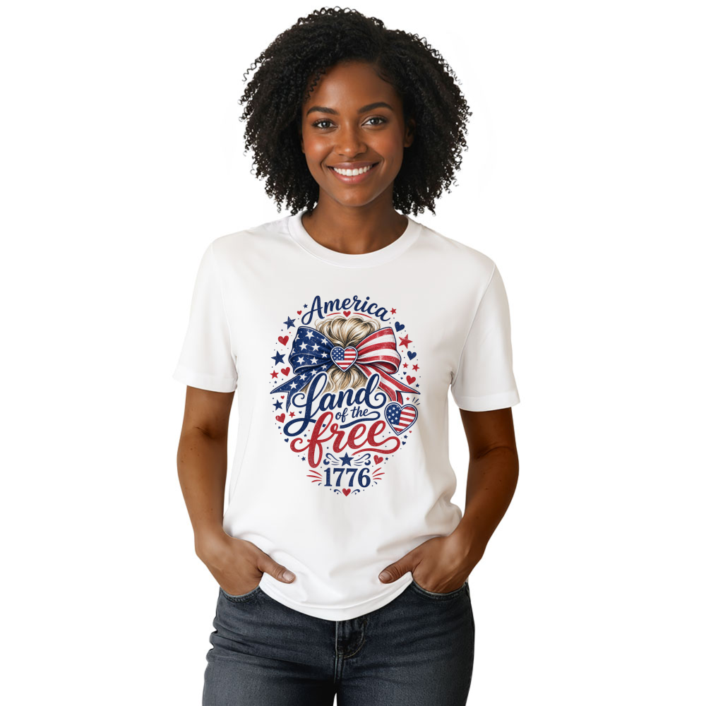 Girly Patriotic Celebration Graphic T-Shirt