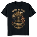 Patriotic Cross Graphic T-Shirt