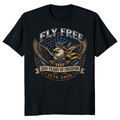 Vintage Patriotic Cool Eagle Graphic T-Shirt