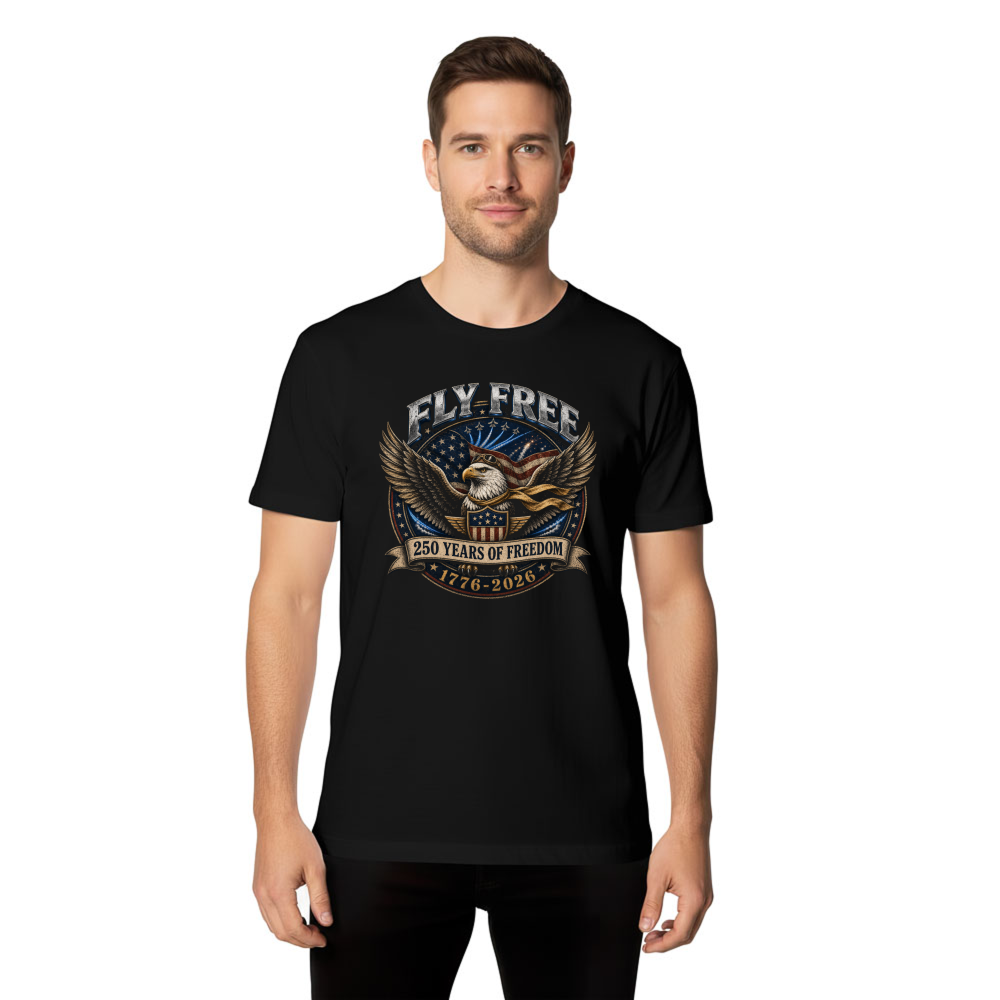Vintage Patriotic Cool Eagle Graphic T-Shirt