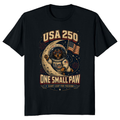 Patriotic Dog USA Flag 250th Anniversary 4th of July, Red White and Blue 1776 2026 Independence Day Dog Lover T-Shirt