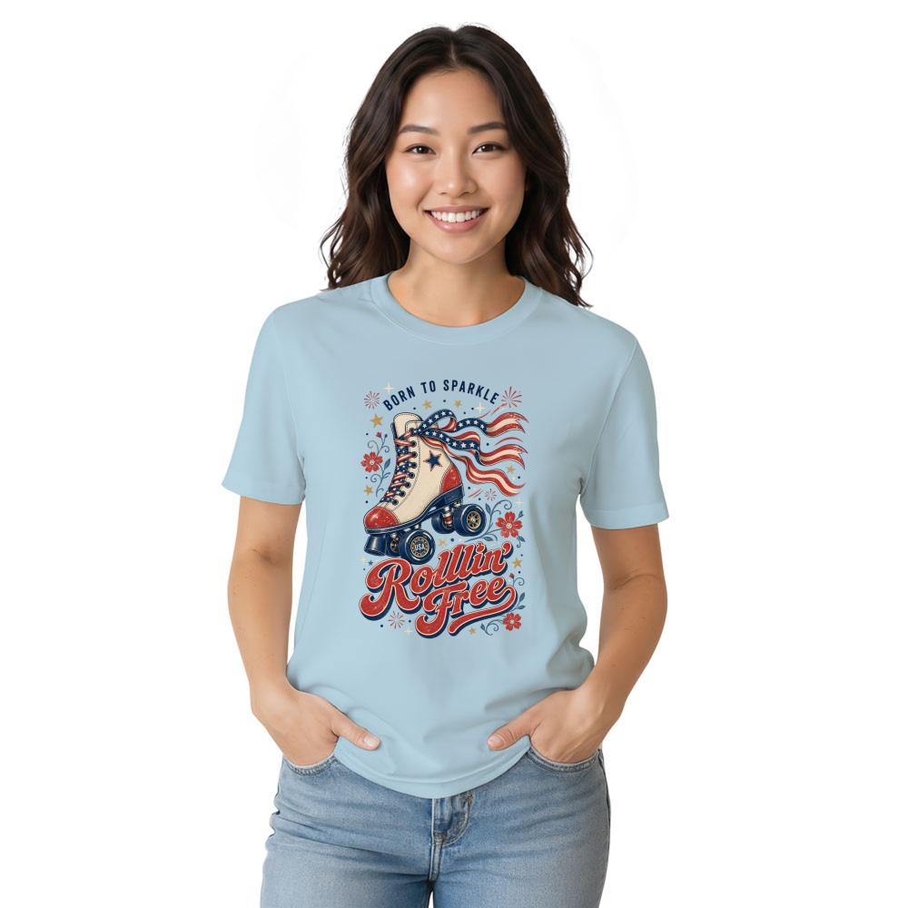 Patriotic Girly Graphic T-Shirt