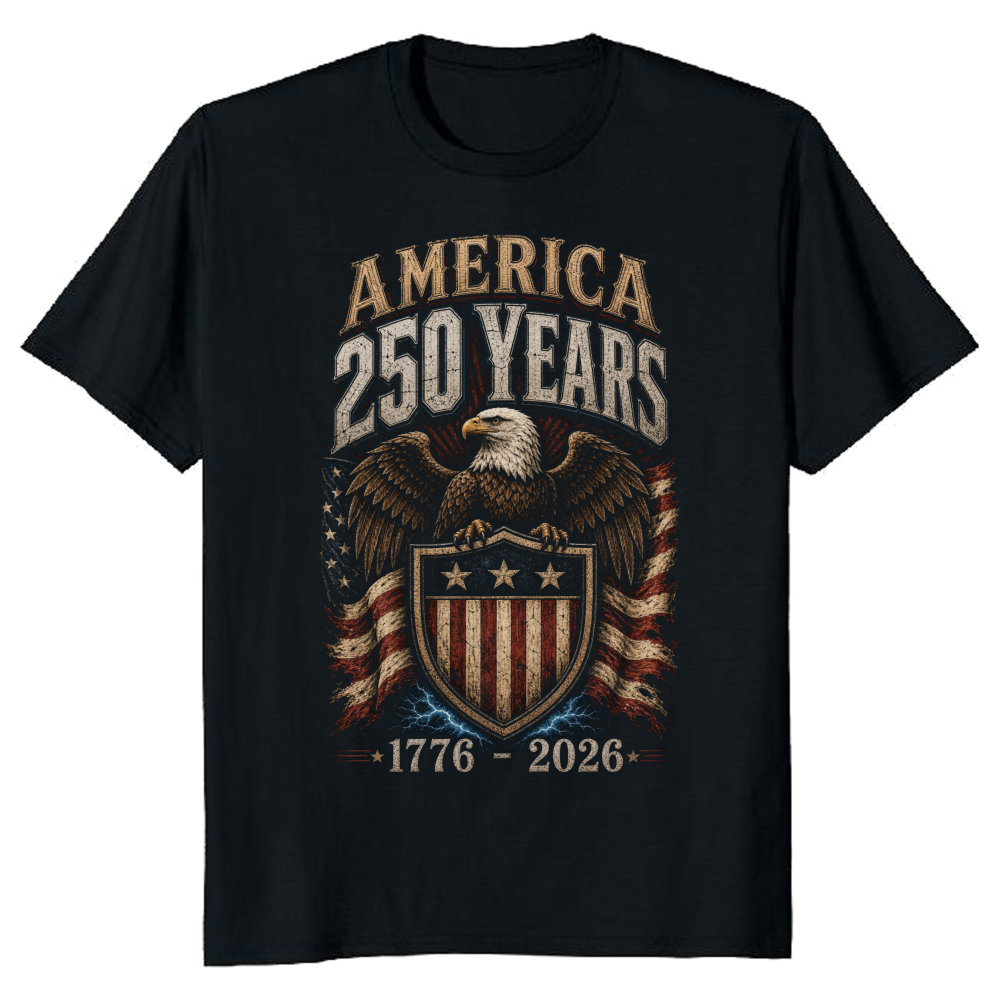 Patriotic Cool Eagles Graphic T-Shirt