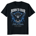 Patriotic Cool Eagles Graphic T-Shirt