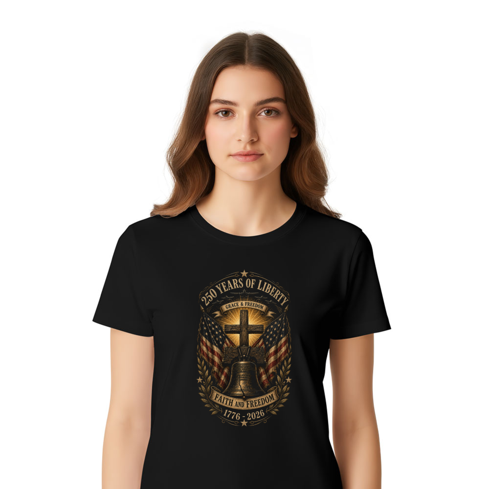 Patriotic Cross Graphic T-Shirt