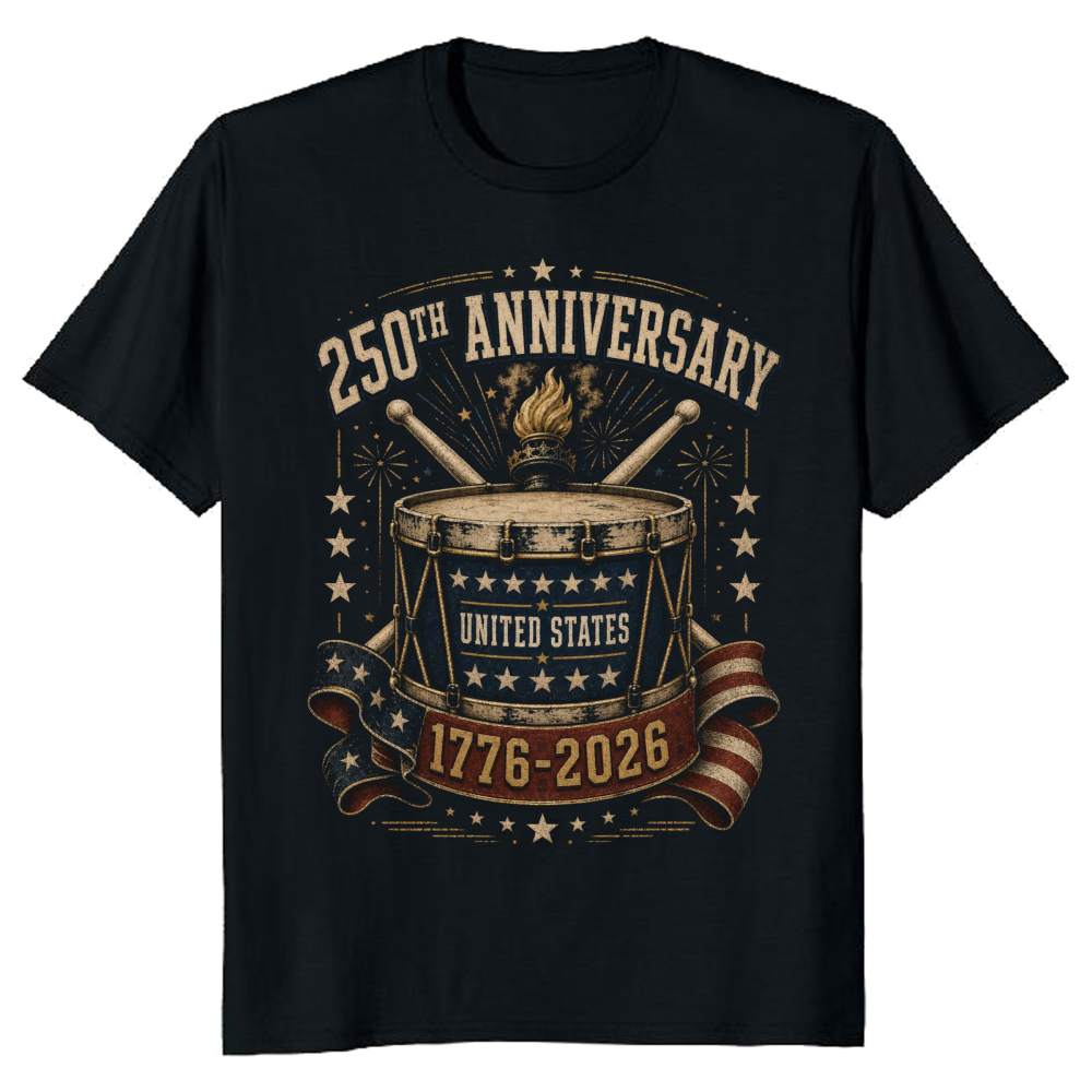 Patriotic Basic USA Graphic T-Shirt