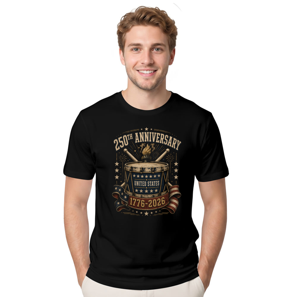 Patriotic Basic USA Graphic T-Shirt