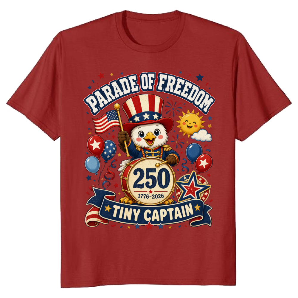 Cute Cartoon Eagles Graphic T-Shirt
