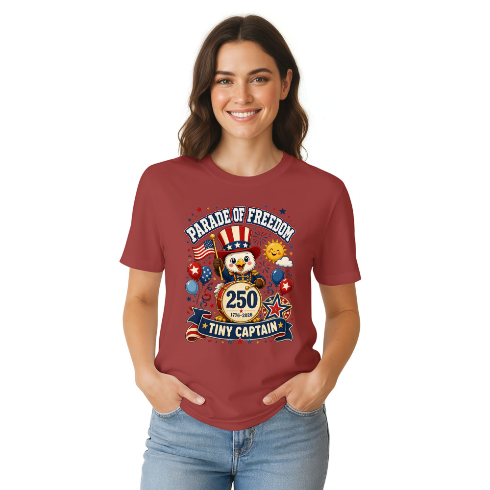 Cute Cartoon Eagles Graphic T-Shirt