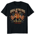 Patriotic Hot Dog Graphic T-Shirt