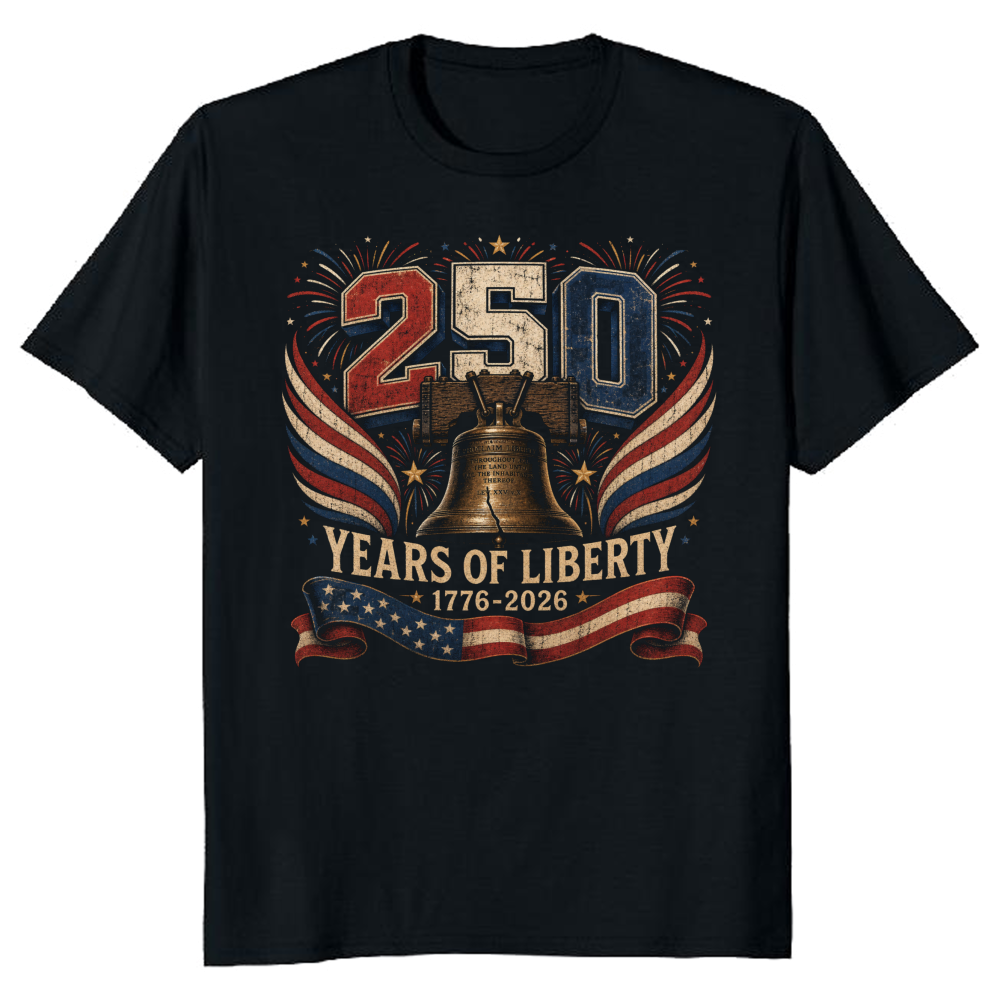 Basic Patriotic American Flag Graphic T-Shirt