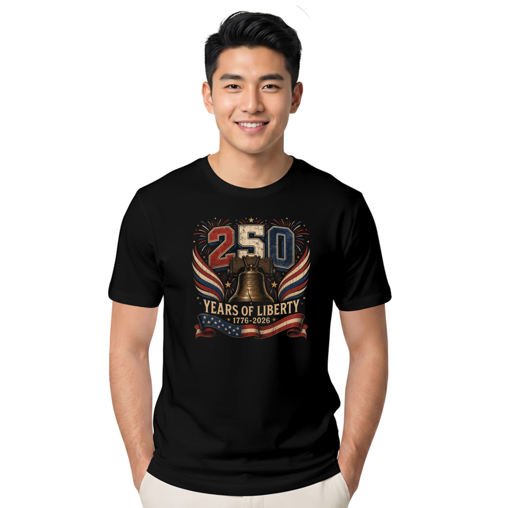 Basic Patriotic American Flag Graphic T-Shirt