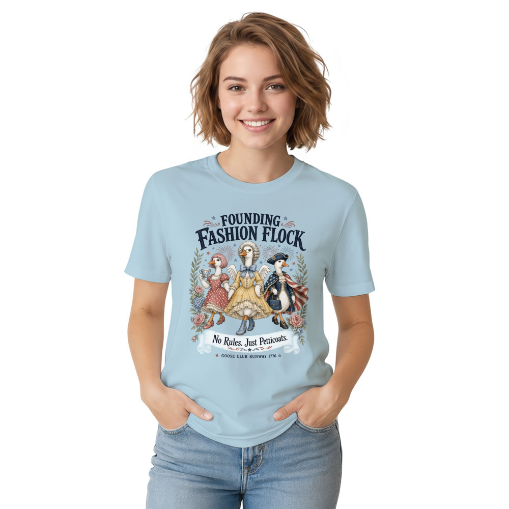 Goose Club Cottagecore Bird Humor Graphic T-Shirt