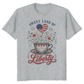 Patriotic Girly Americana Graphic T-Shirt
