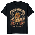 Patriotic Dog Graphic T-Shirt