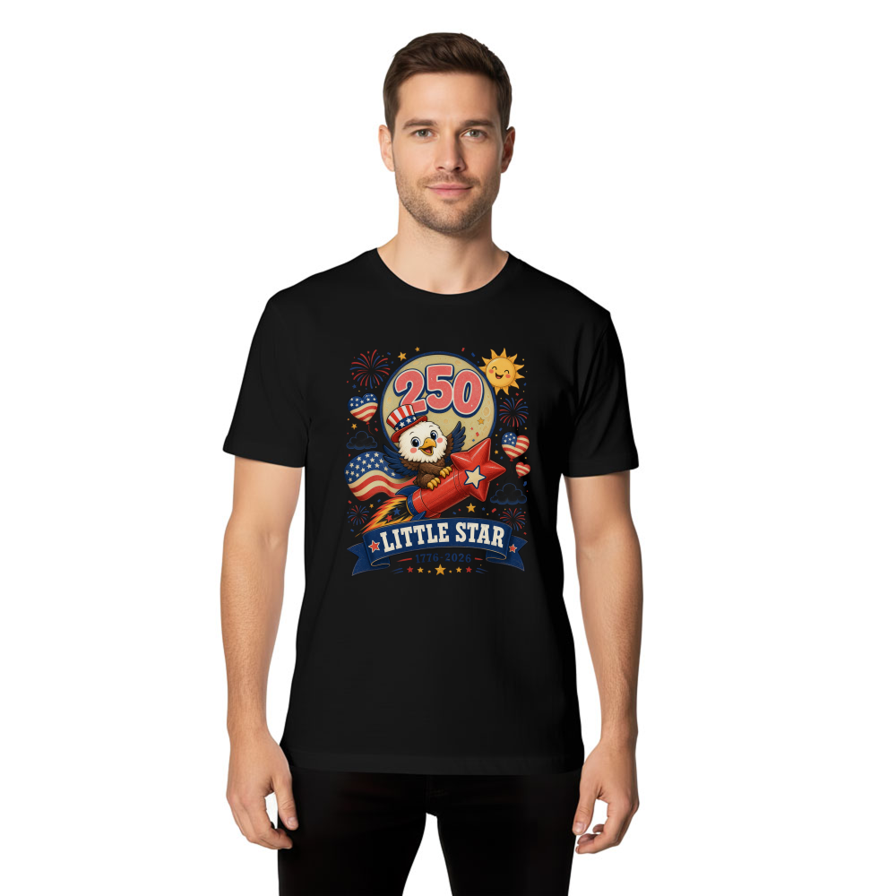 Cute Cartoon Eagles Graphic T-Shirt