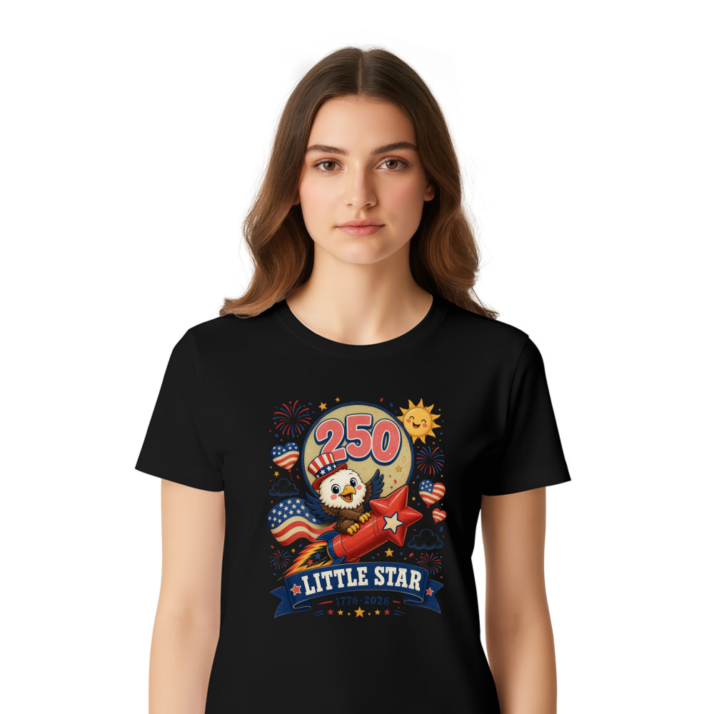 Cute Cartoon Eagles Graphic T-Shirt