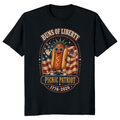 Patriotic Hot Dog Graphic T-Shirt