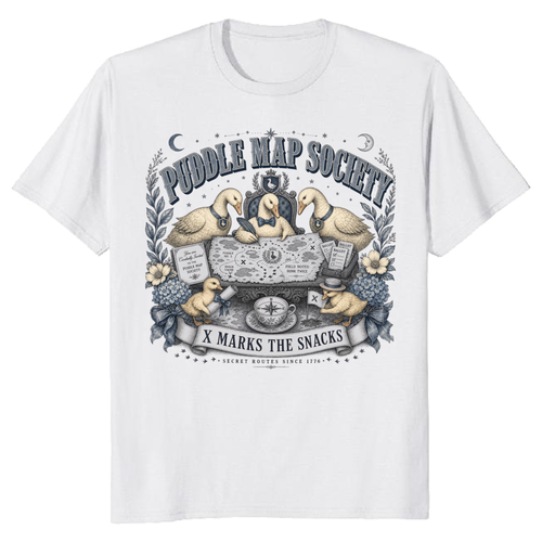 Cottagecore Goose Club Farm Bird Humor Graphic T-Shirt