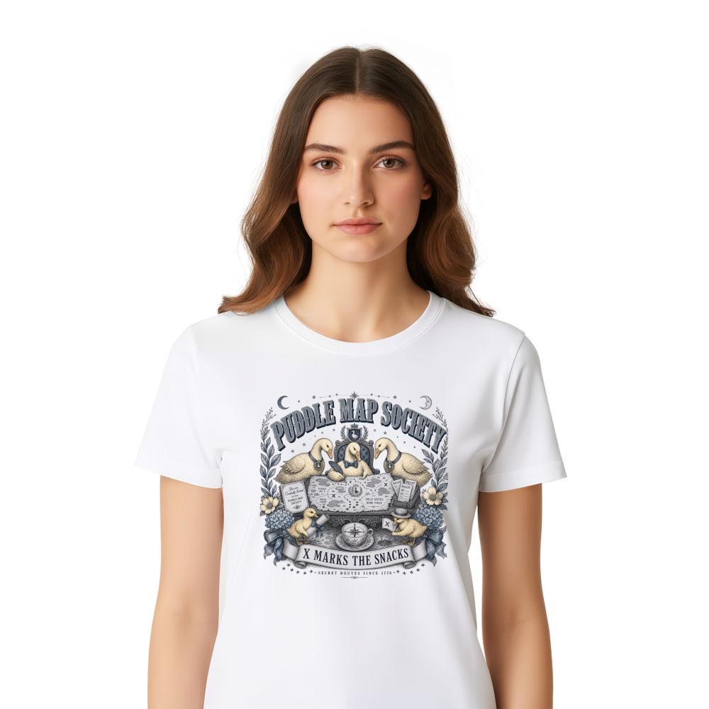 Cottagecore Goose Club Farm Bird Humor Graphic T-Shirt