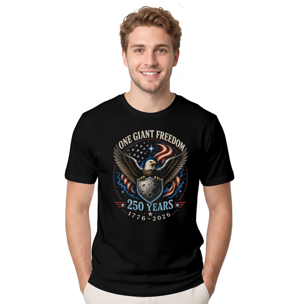 Vintage Patriotic Cool Eagle Sunglasses Flag Graphic T-Shirt