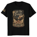 Patriotic 250th Anniversary Decorated Flag Graphic T-Shirt