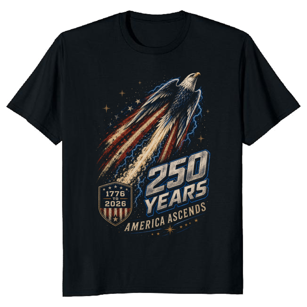 Patriotic Cool Eagles Graphic T-Shirt