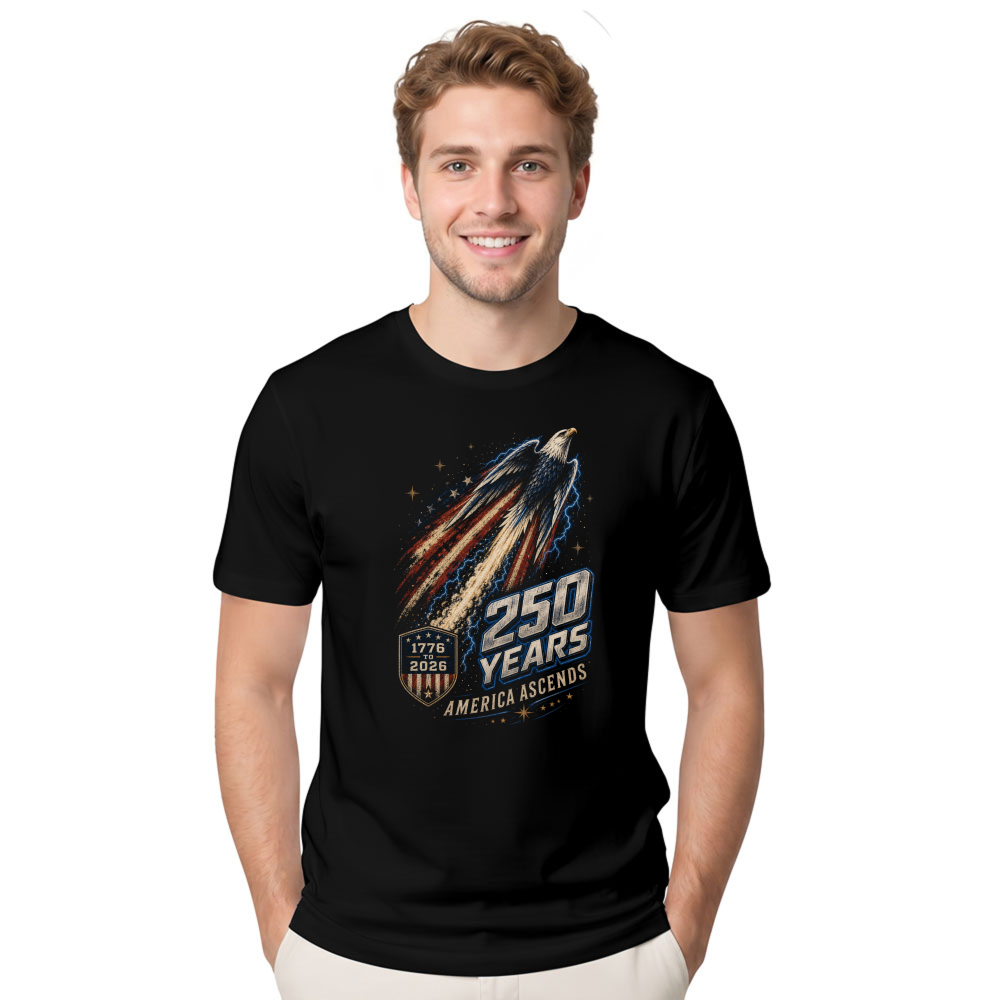 Patriotic Cool Eagles Graphic T-Shirt
