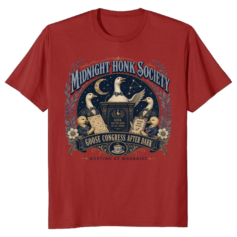 Goose Club Farm Bird Graphic T-Shirt