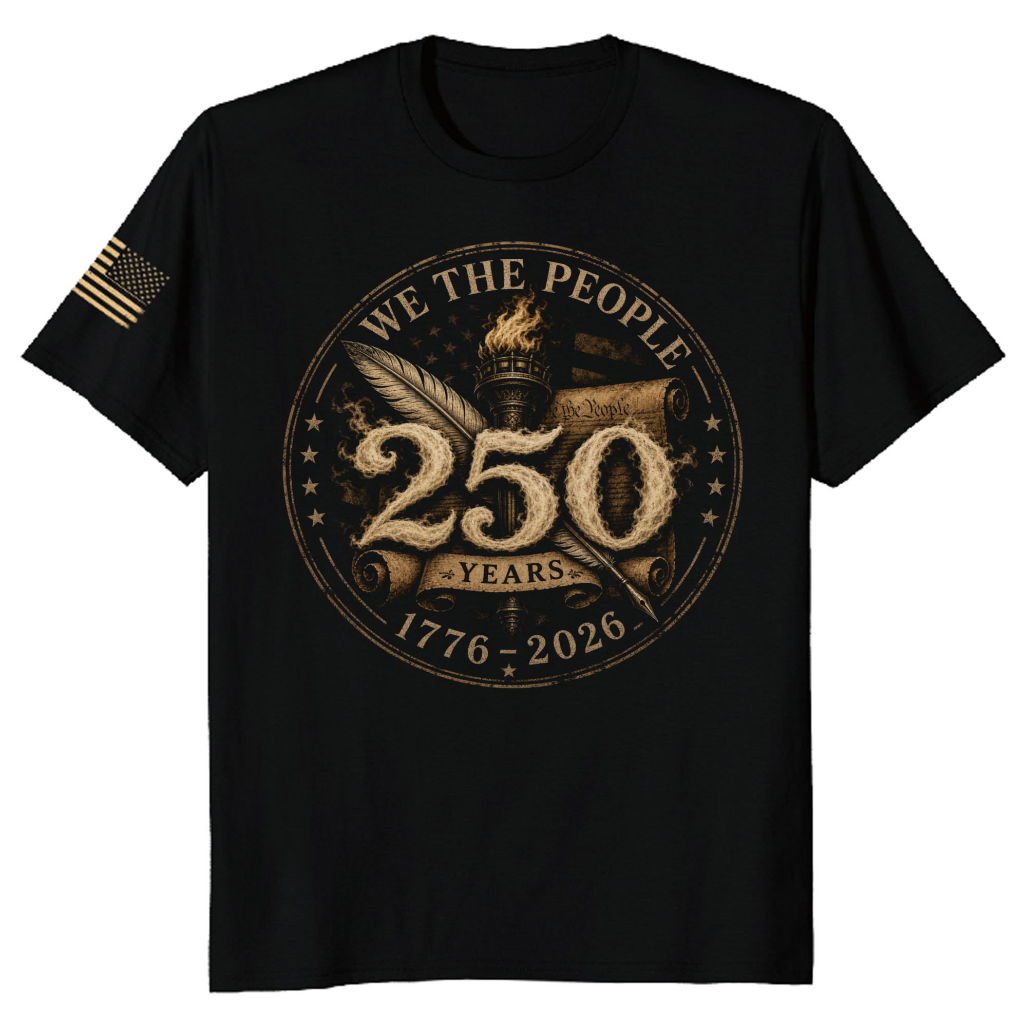 Patriotic Basic Graphic T-Shirt