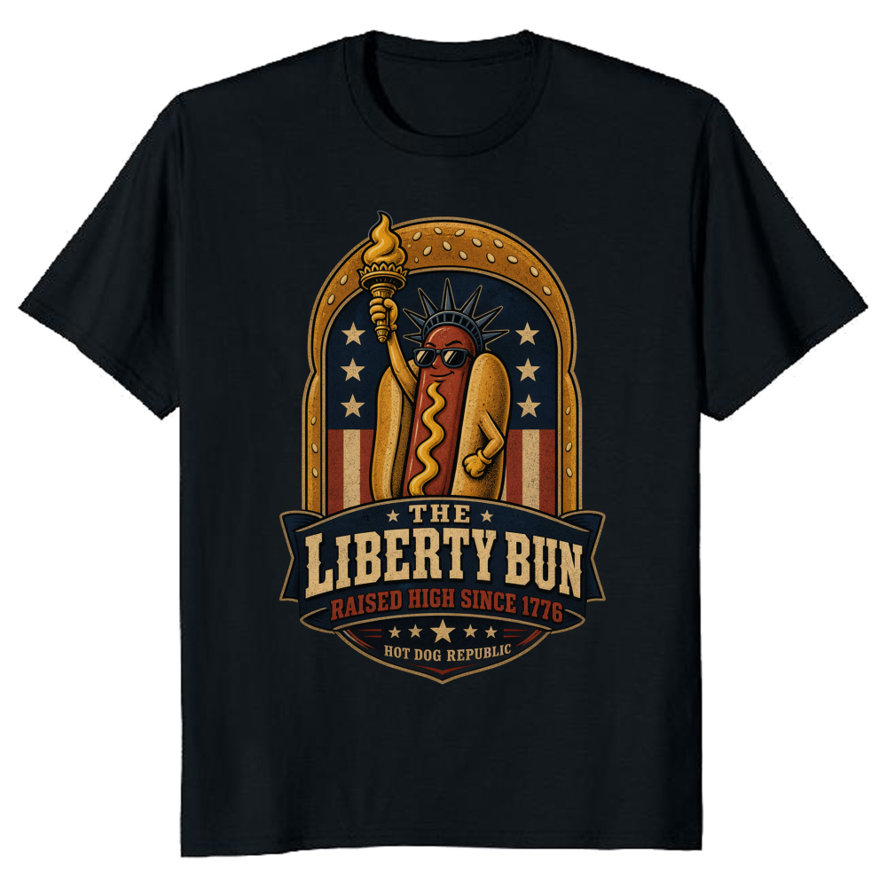 Patriotic Hotdog 4th of July 250th Anniversary America BBQ Cookout Funny Cute Summer Independence Day 1776 2026 T-Shirt