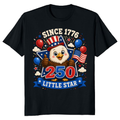Cute Cartoon Eagle Patriotic Graphic T-Shirt