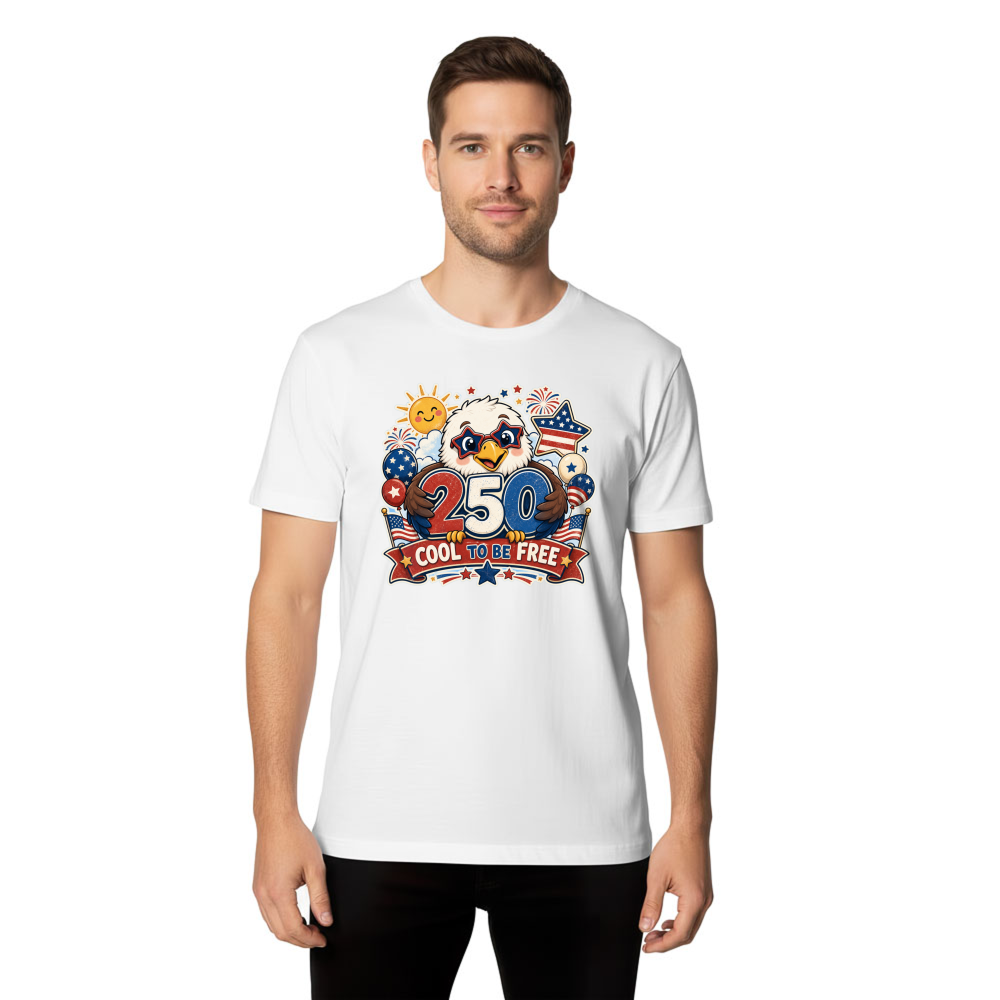 Cartoon Cute Eagles Graphic T-Shirt