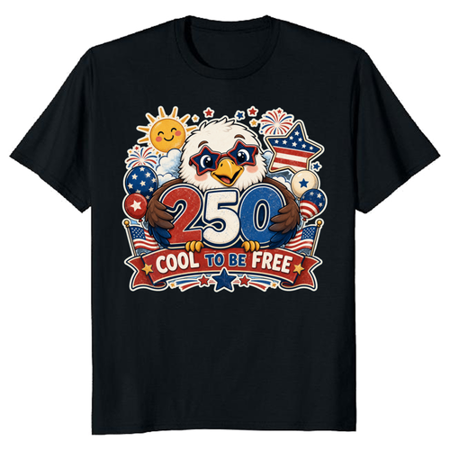 Cartoon Cute Eagles Graphic T-Shirt