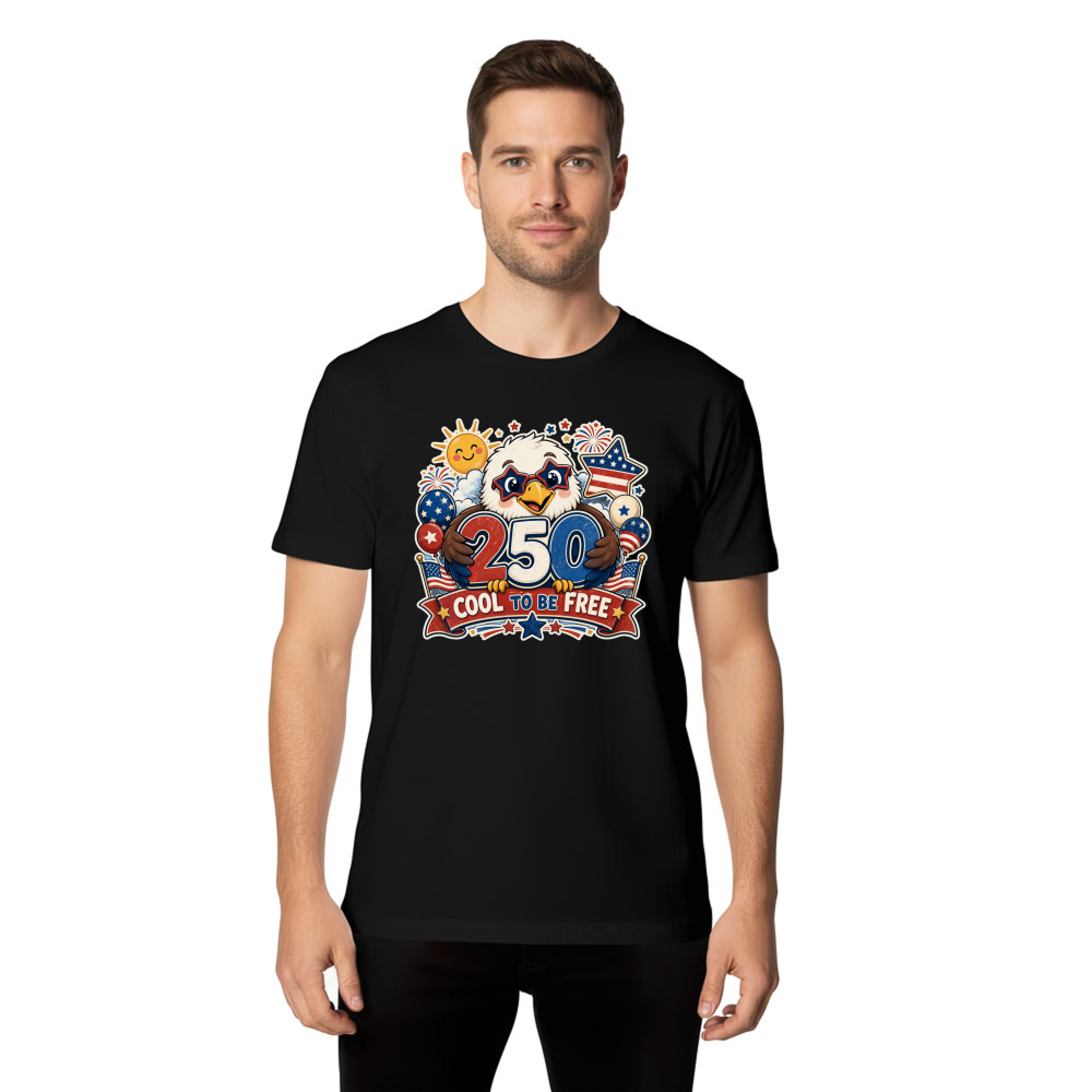 Cartoon Cute Eagles Graphic T-Shirt