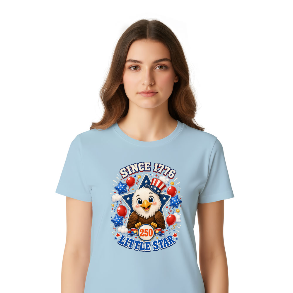 Cute Cartoon Eagles Graphic T-Shirt