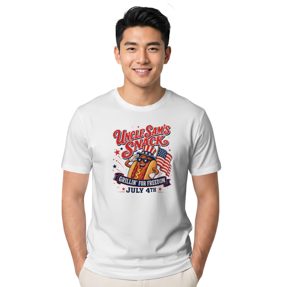 Patriotic Hotdog Frankfurter 4th Of July 250 Years America, BBQ Summer Cookout 1776 2026 Funny Cute Kids T-Shirt