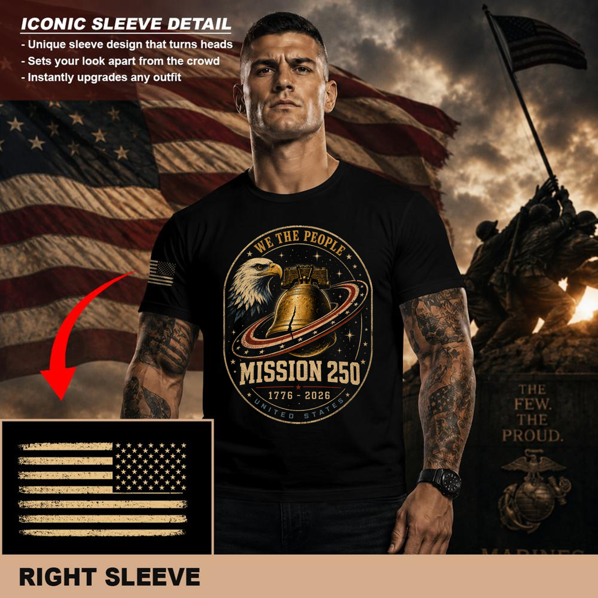 Patriotic Graphic T-Shirt