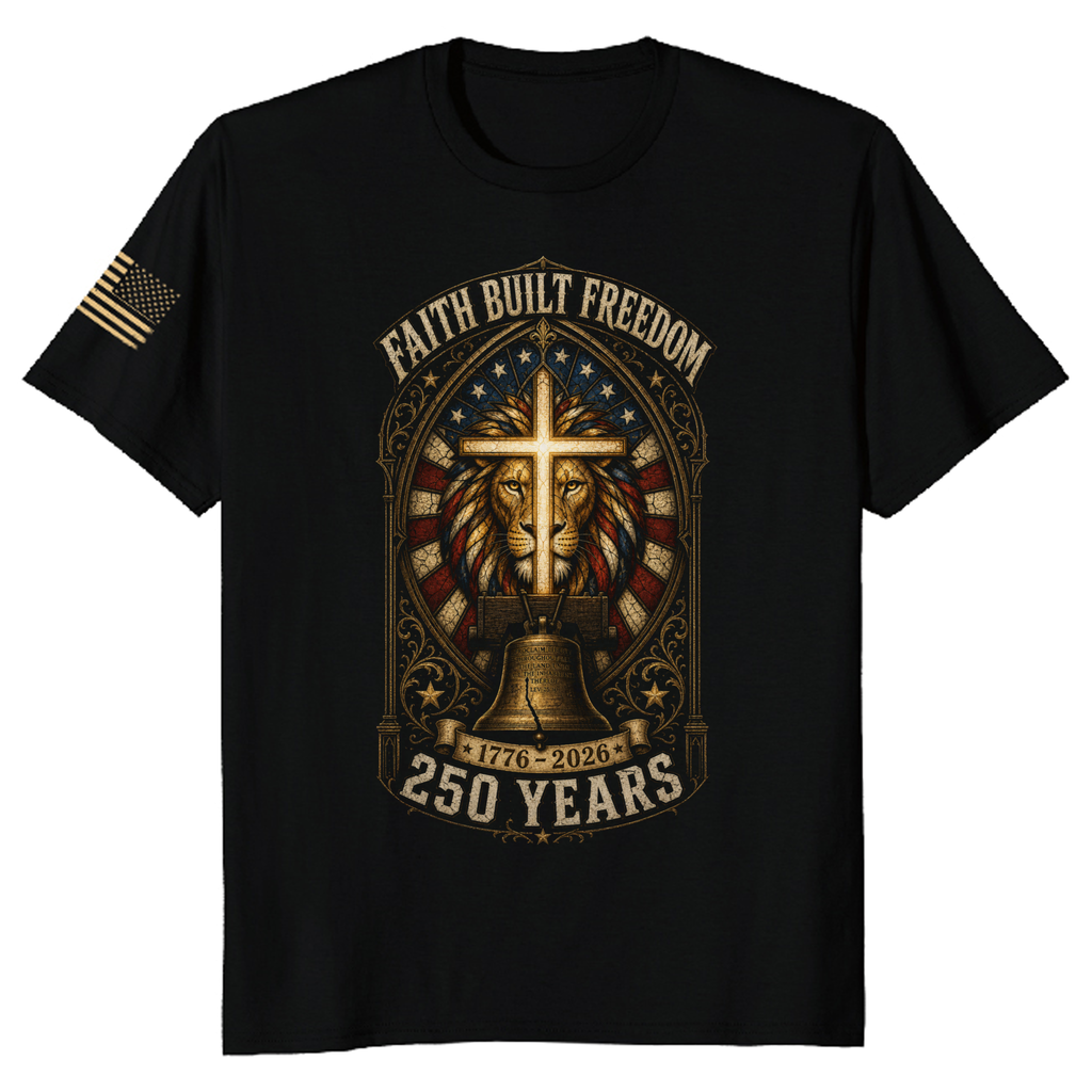 Patriotic Cross Graphic T-Shirt