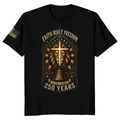 Patriotic Cross Graphic T-Shirt