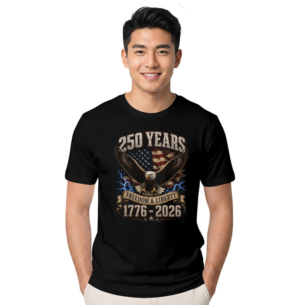 Patriotic Cool Eagles Graphic T-Shirt