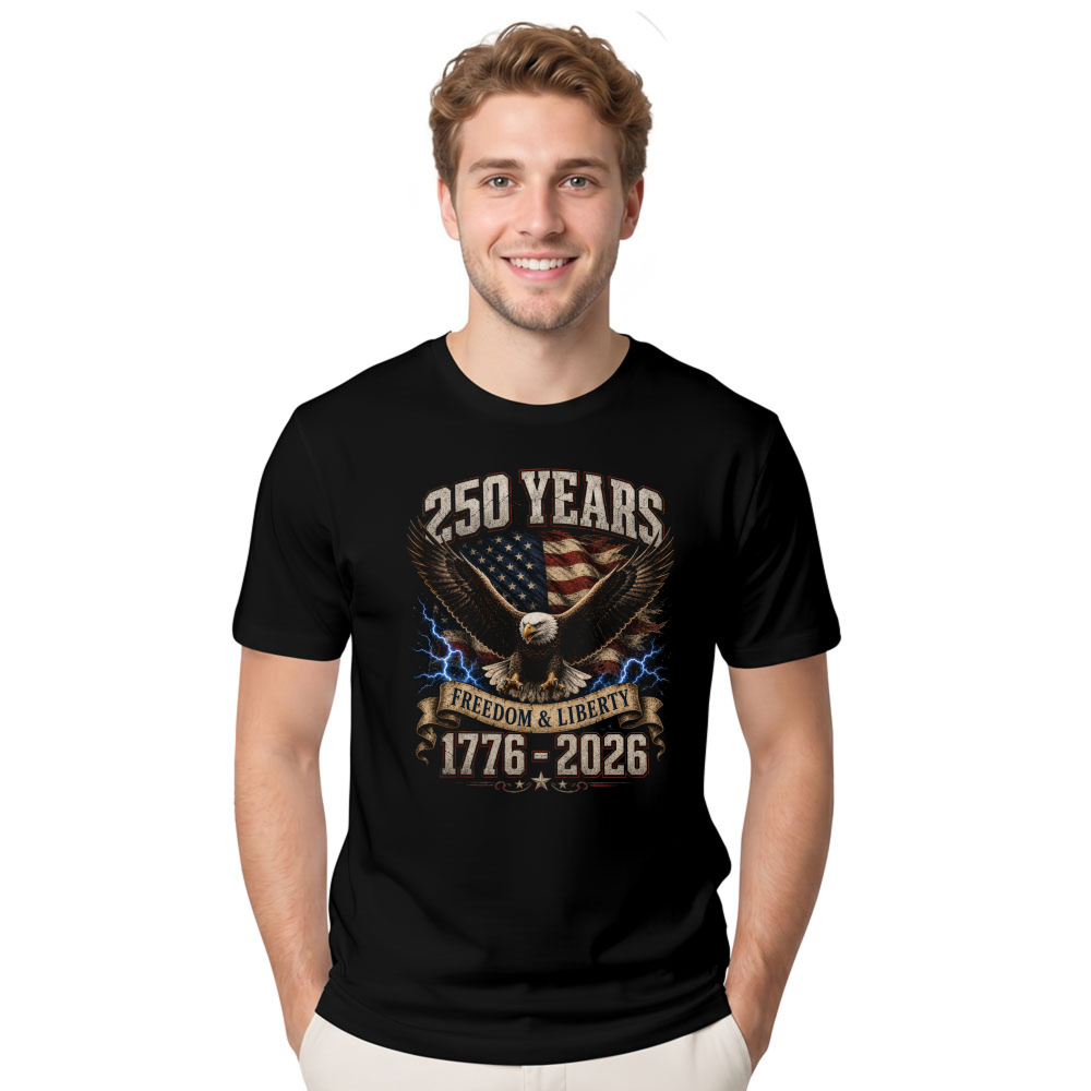 Patriotic Cool Eagles Graphic T-Shirt