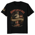 Patriotic Cross Graphic T-Shirt