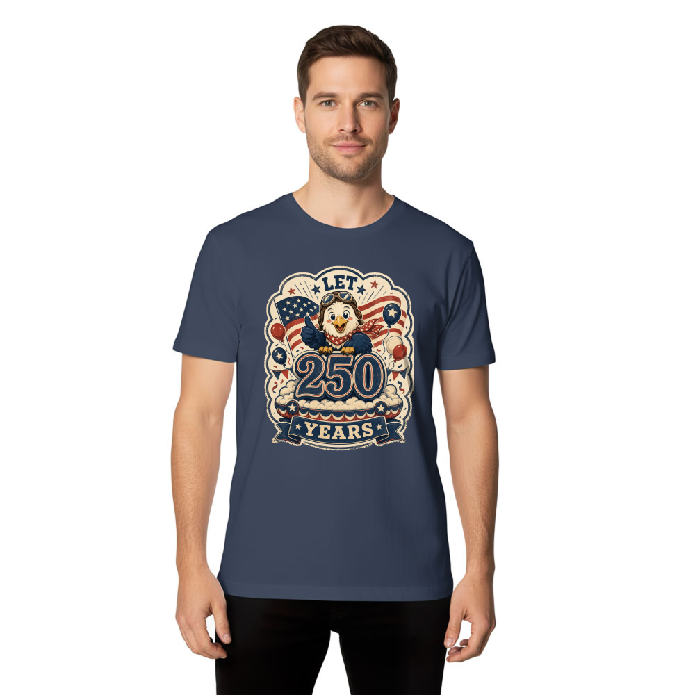 Cartoon Cute Eagles Illustration Graphic T-Shirt